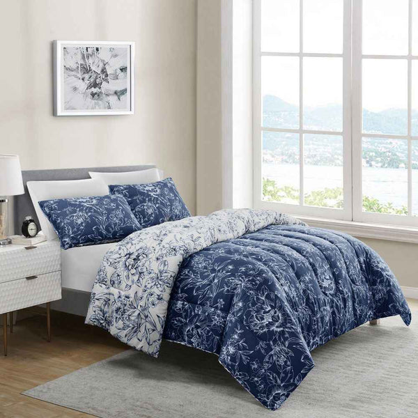 Reversible Floral 7-Piece Comforter Set